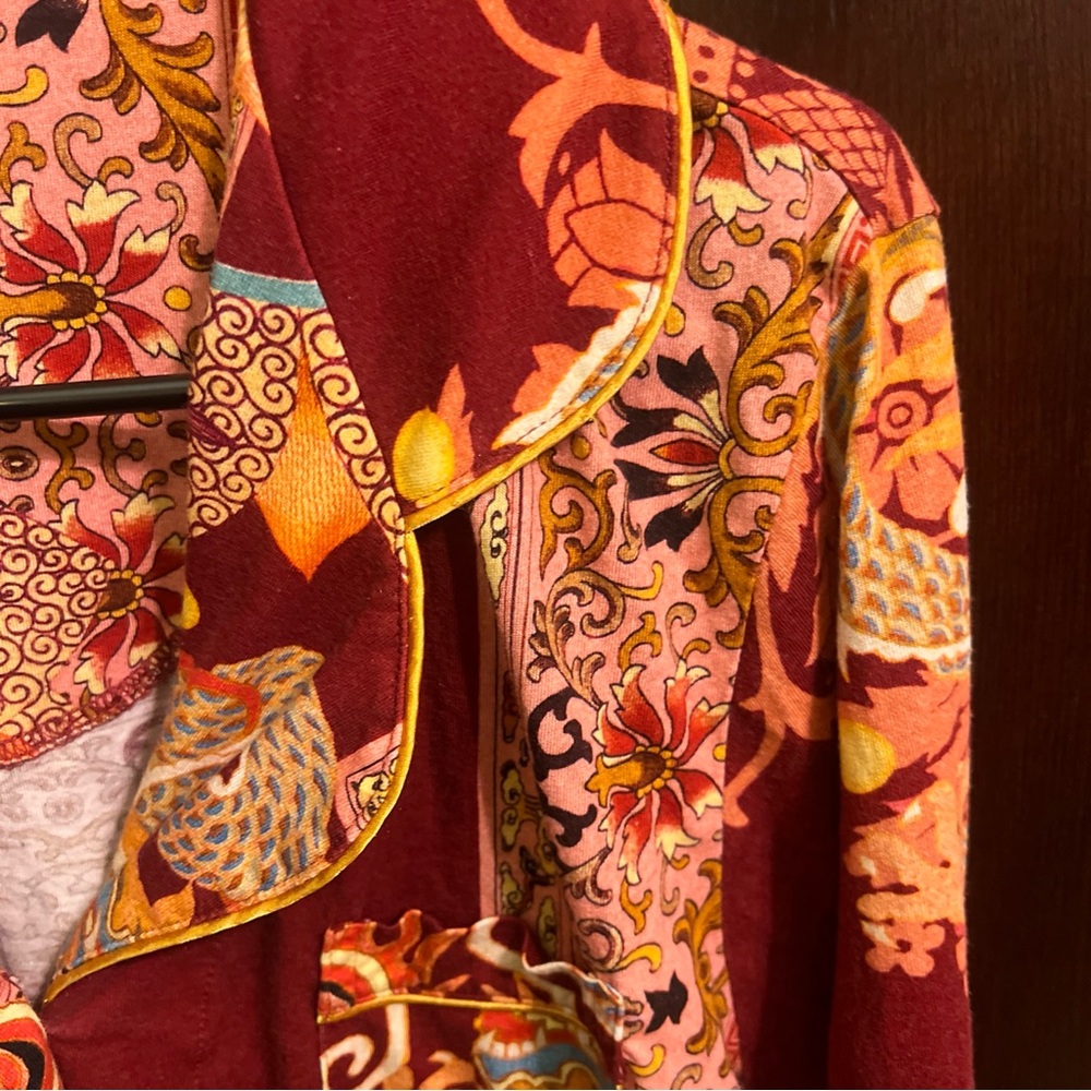 Johnny Was pajamas Print Button-Up - Picture 5 of 7